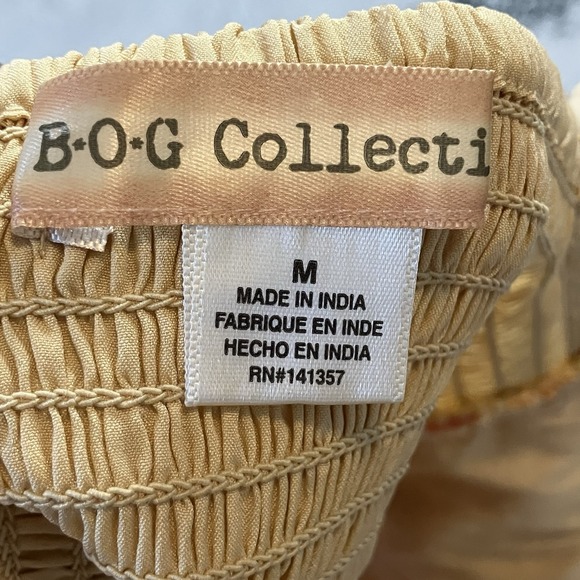 BOG Collective Crochet‎ Crop Tank Top Womens Sz Medium Boho Fringe Colorful - Picture 5 of 6